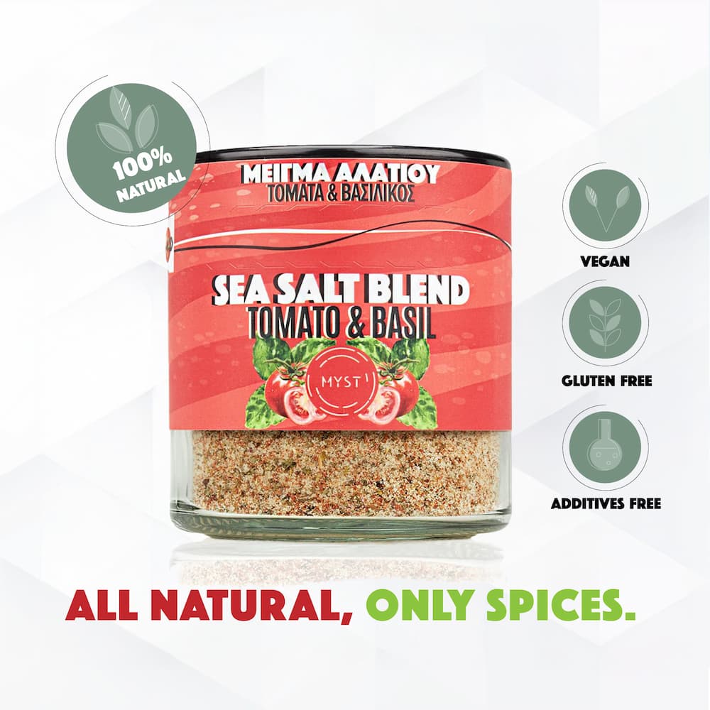 Θαλασσινό Αλάτι Τομάτα και Βασιλικός – Bild 3