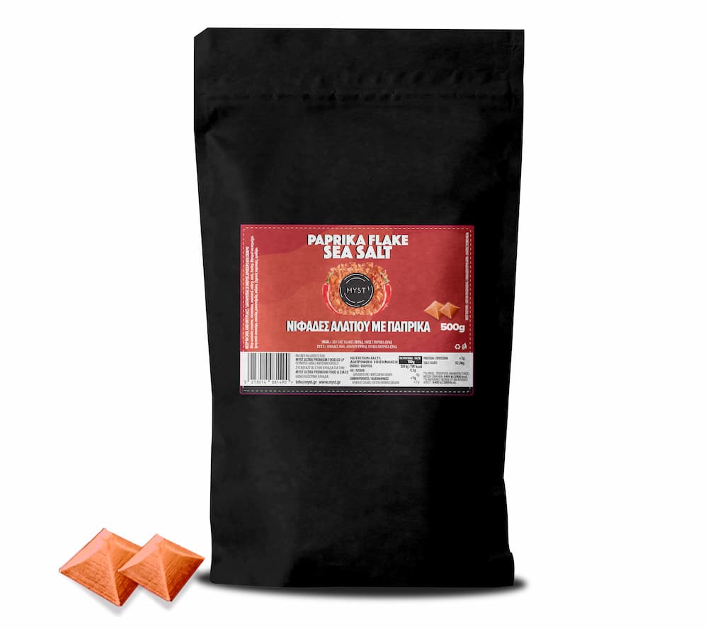 Κόκκινες Νιφάδες Θαλασσινού Αλατιού με Πάπρικα - 500g